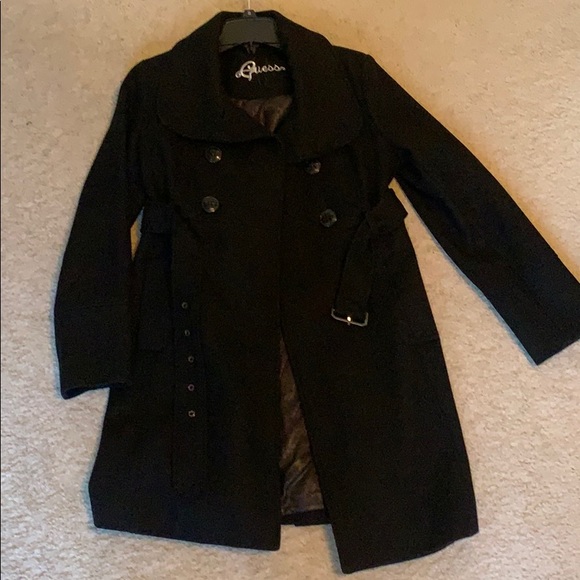 Guess Jackets & Blazers - Black Guess pea coat